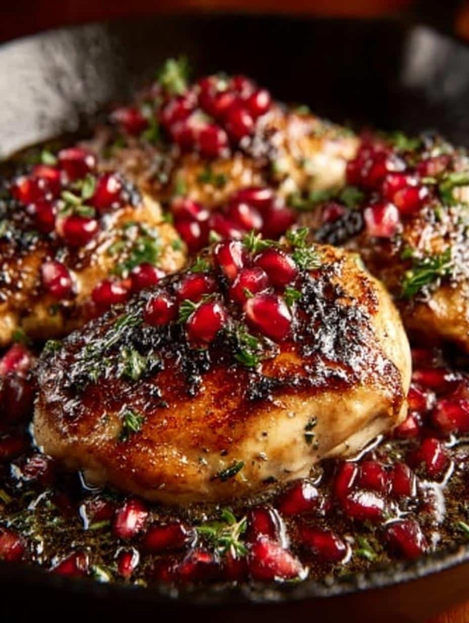Pomegranate Skillet Chicken Incredible: 5 Amazing Steps 1 Pomegranate Skillet Chicken Incredible