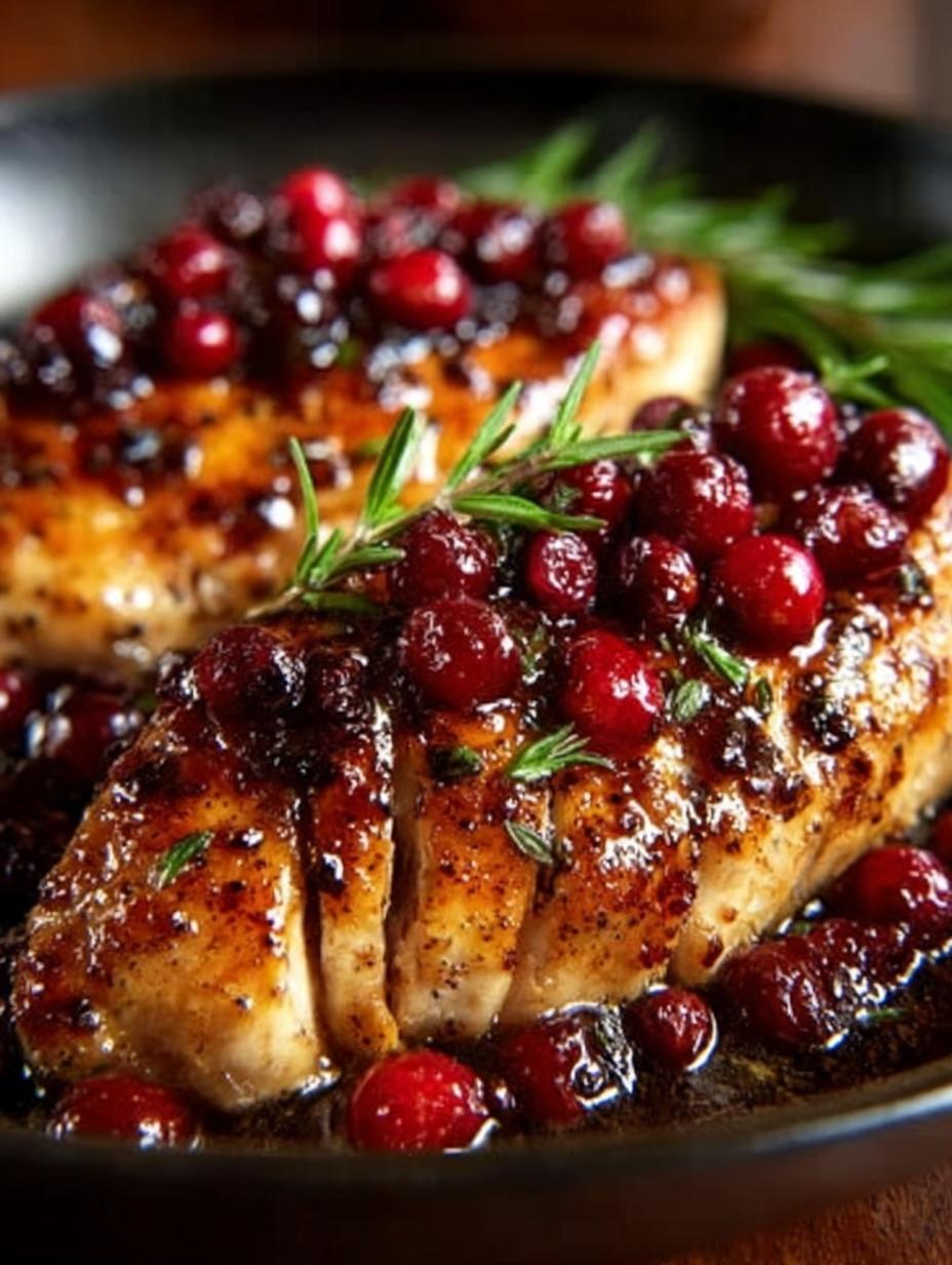 Skillet Orange Cranberry Chicken