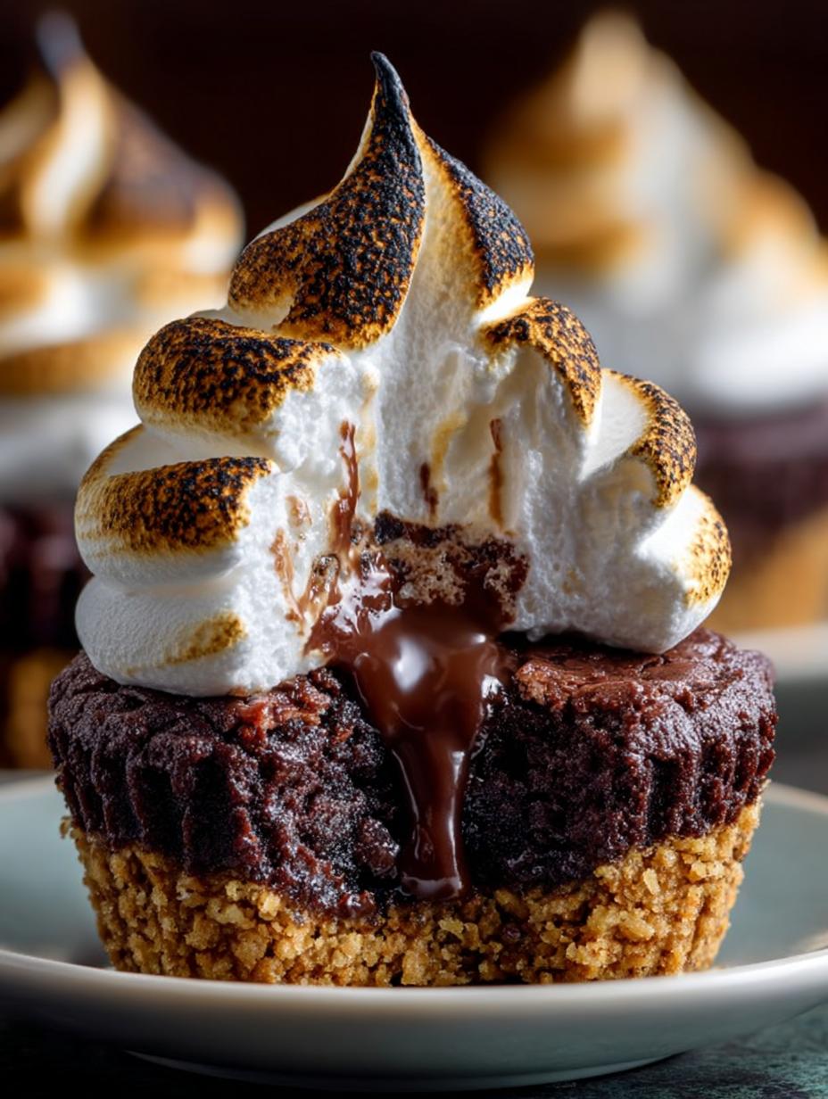 Smores Brownie Cupcakes