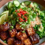 Sticky Glazed Tofu Bowl