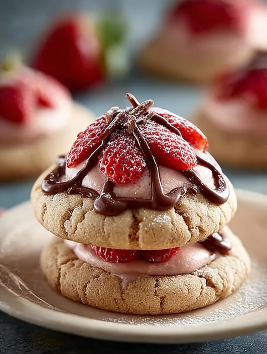 Strawberry Kiss Cookies: 24 Adorable Treats for Everyone - Strawberry Kiss Cookies - main visual representation