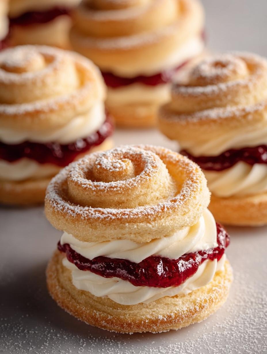 Viennese Whirls with Jam