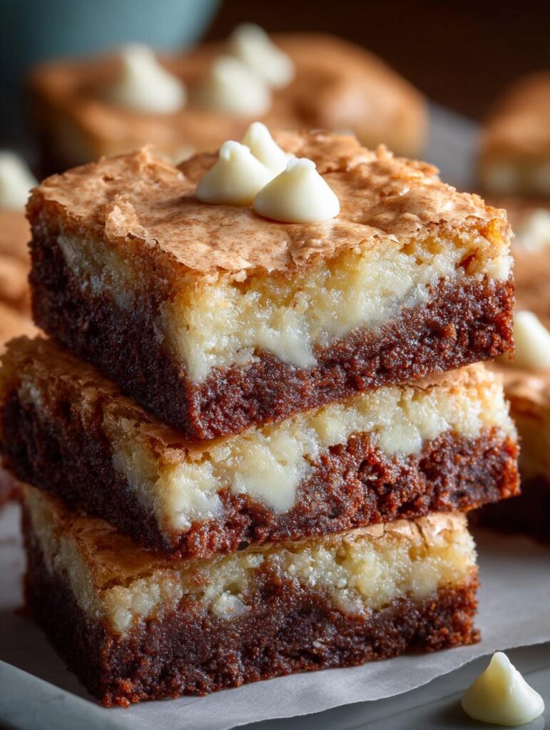 White Chocolate Brownies Fudgy
