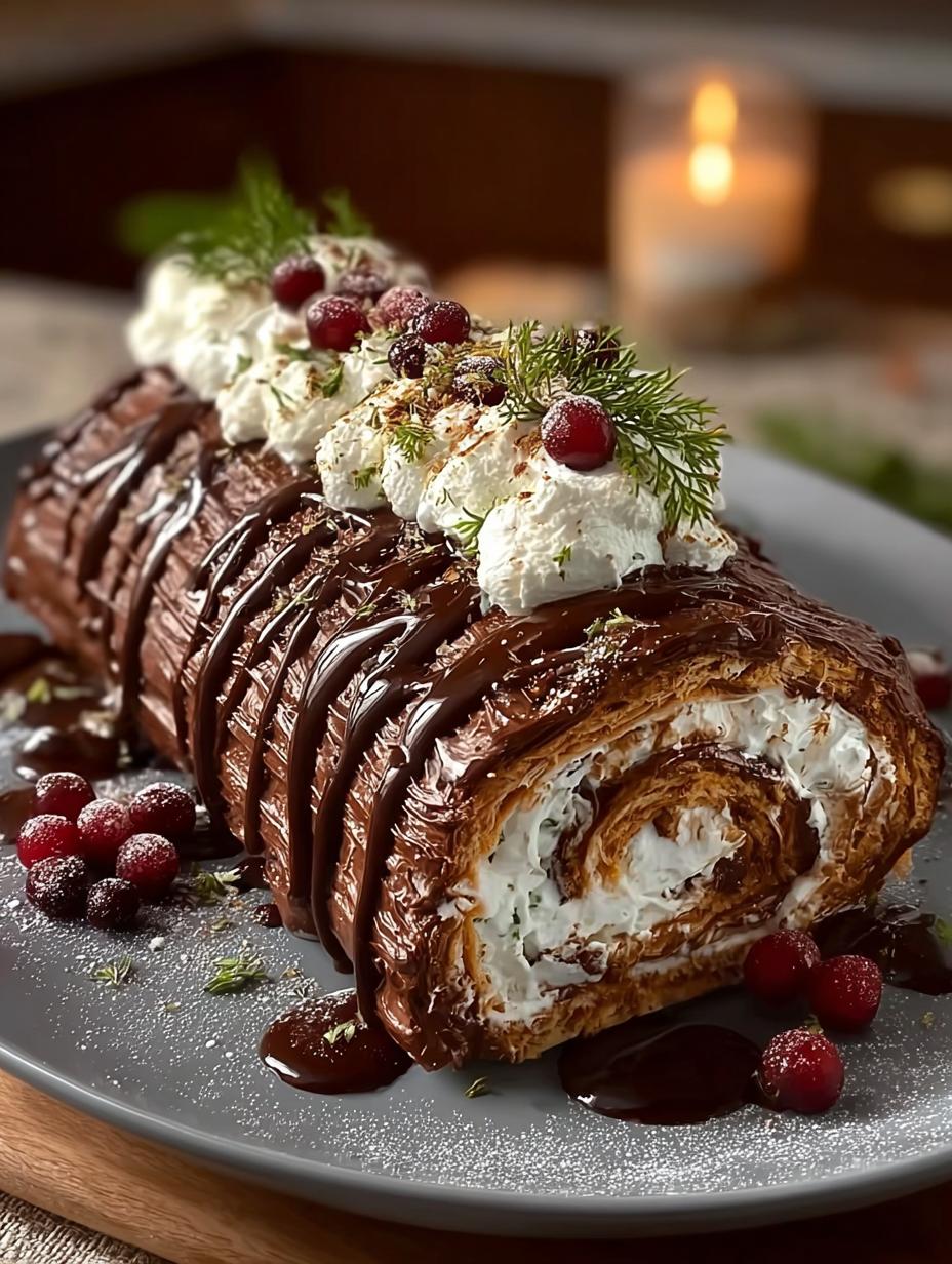 Dreamy Classic Yule Log Recipe for Holiday Cheer - Yule Log - main visual representation