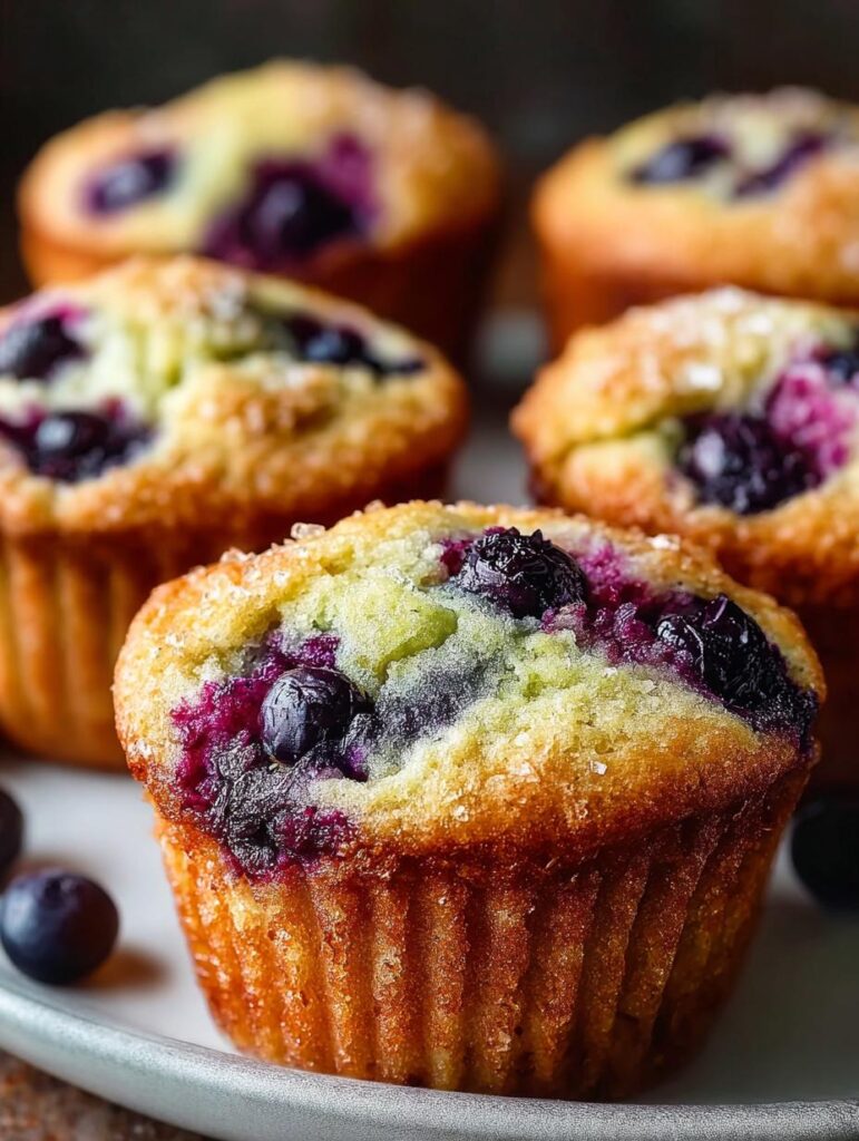 Avocado Blueberry Muffins