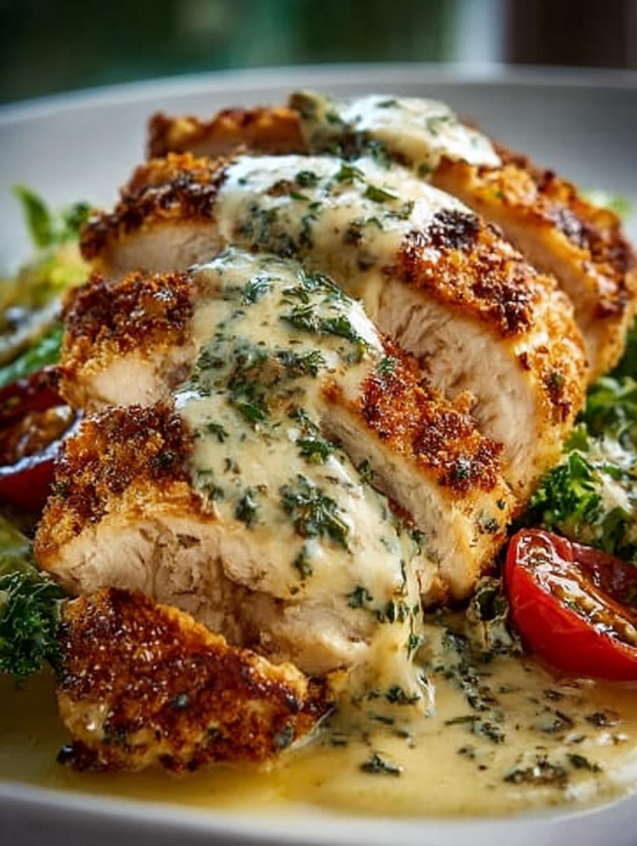 Baked Caesar Chicken with Creamy Parmesan Sauce Delight - Baked Caesar Chicken with - additional detail