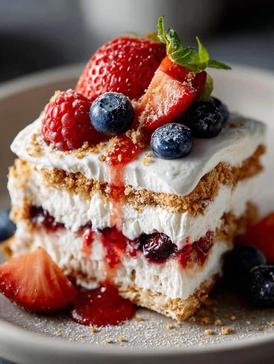 Berry Icebox Cake: 7 Reasons to Love This No-Bake Dessert - Berry Icebox Cake - additional detail