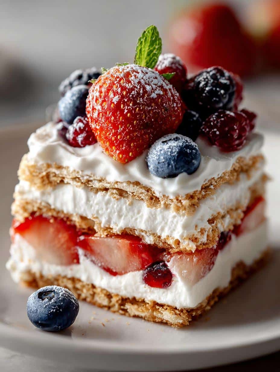 Berry Icebox Cake