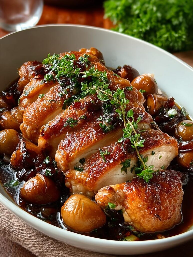 Braised Chestnut Chicken