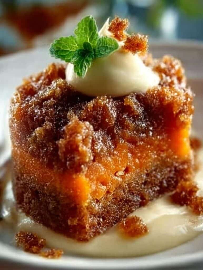 Carrot Pudding with Brown