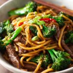 Chinese Beef Broccoli Noodles