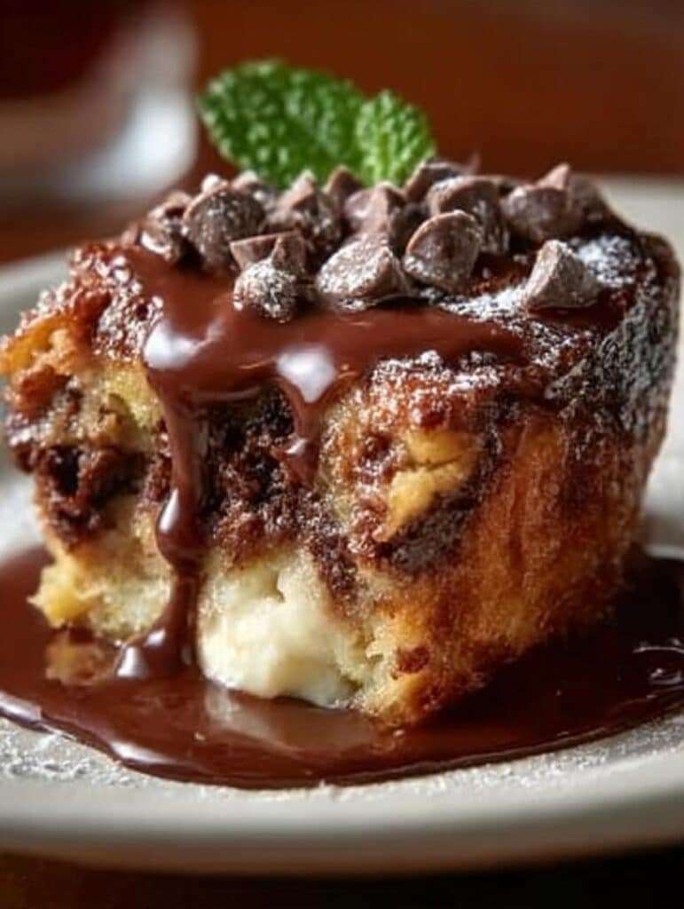 Chocolate Bread Pudding Satisfy