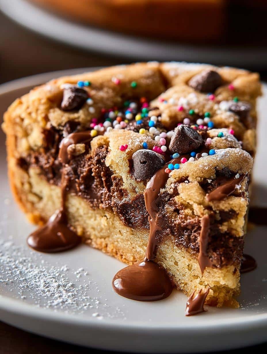 Chocolate Chip Cookie Cake: The Best Recipe for Sharing 2 Chocolate Chip Cookie Cake: The Best Recipe for Sharing - Chocolate Chip Cookie Cake - main visual representation