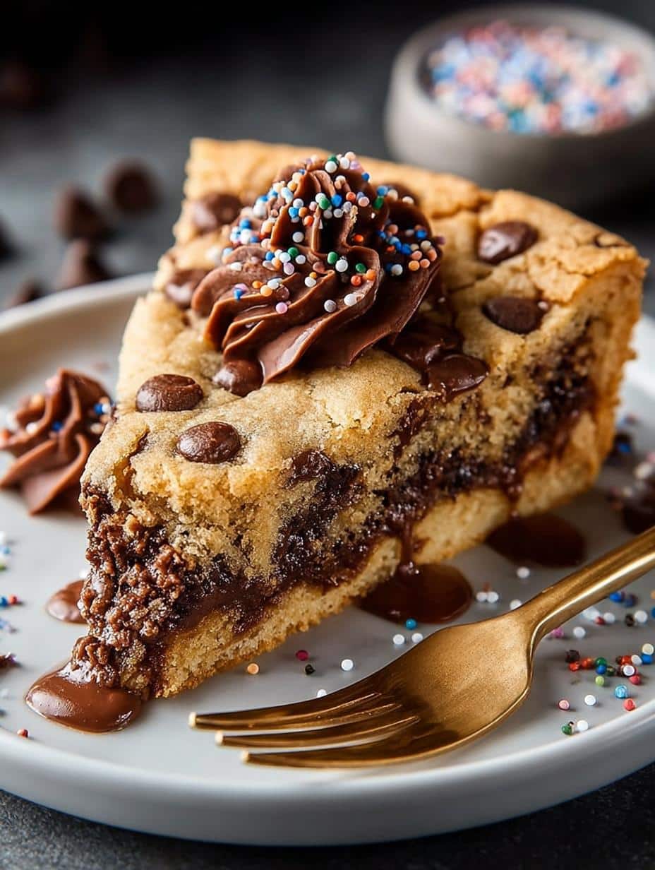 Chocolate Chip Cookie Cake: The Best Recipe for Sharing 3 Chocolate Chip Cookie Cake: The Best Recipe for Sharing - Chocolate Chip Cookie Cake - additional detail