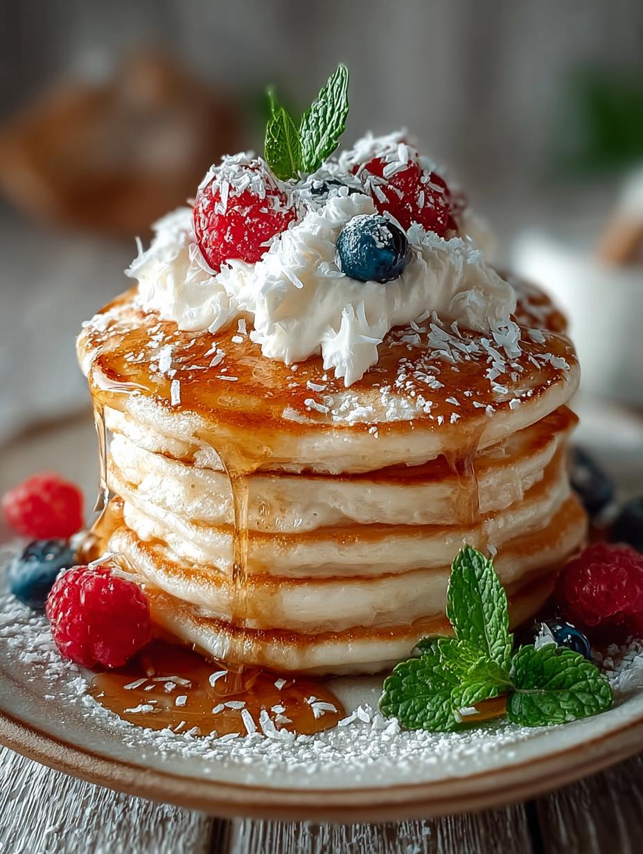 Coconut Cream Pancakes