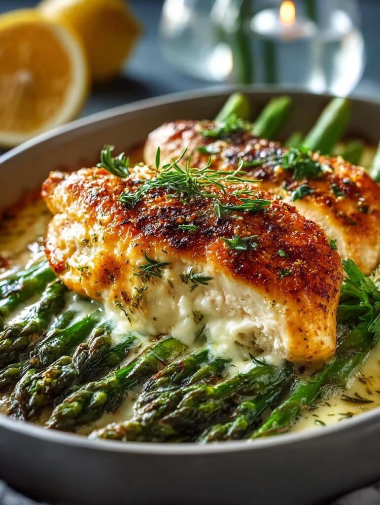 Creamy Baked Chicken Asparagus