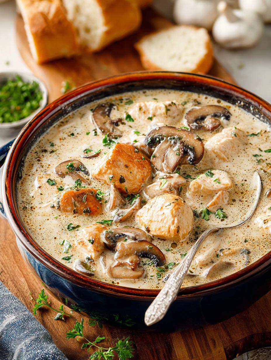 Creamy Chicken Mushroom Soup: 10 Comforting Reasons to Love It - Creamy Chicken Mushroom Soup - additional detail