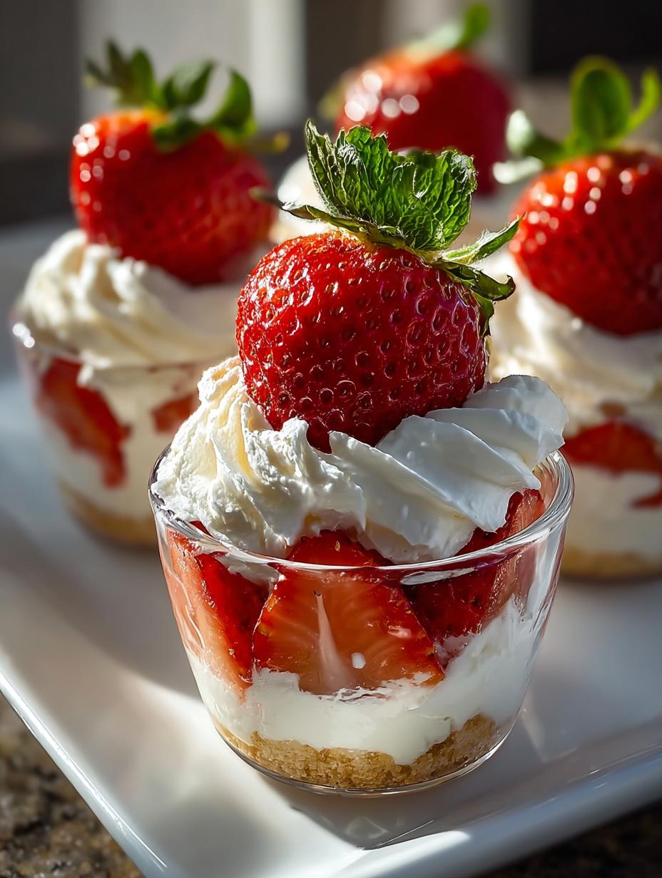 Creamy Deviled Strawberries