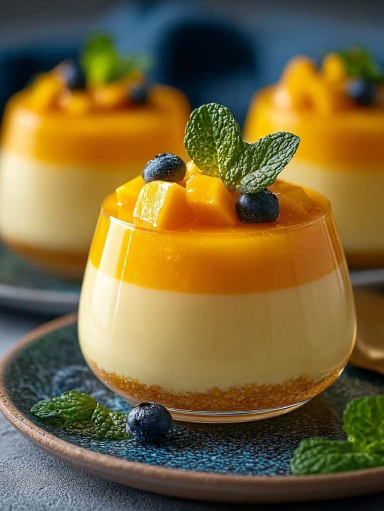Creamy Mango Mousse Gelatin