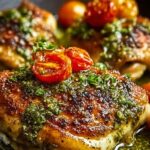 Crunchy Pesto Chicken Thighs