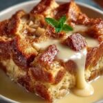 Eggnog Apple Bread Pudding