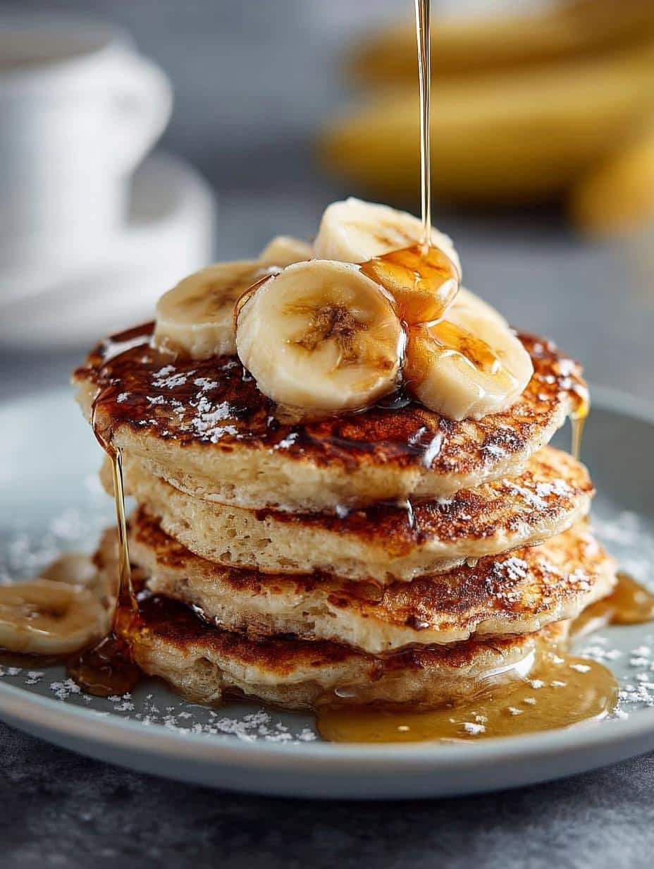 Delicious Fluffy Banana Pancakes Recipe for Breakfast 2 Delicious Fluffy Banana Pancakes Recipe for Breakfast - Fluffy Banana Pancakes - main visual representation