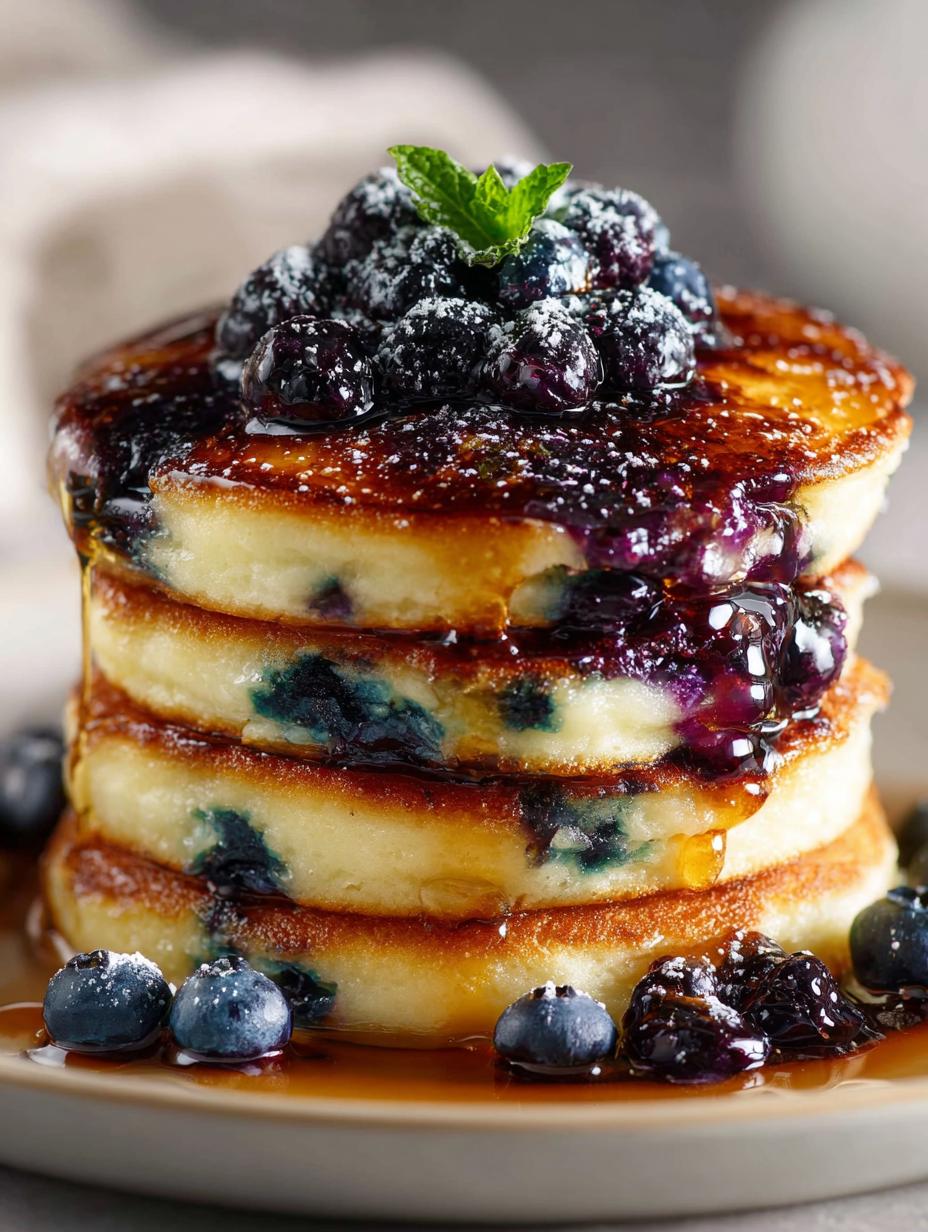 Fluffy Blueberry Pancakes