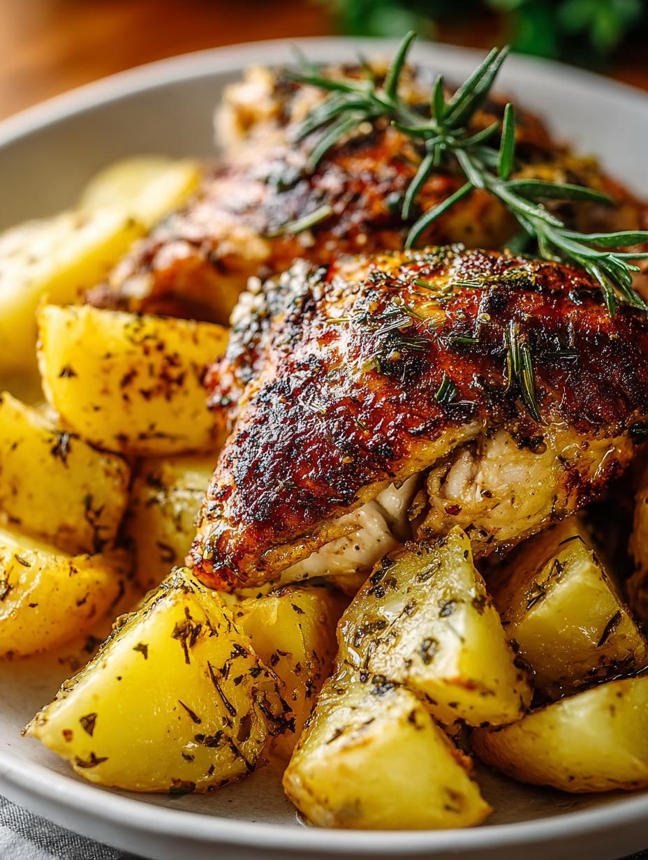 Greek Lemon Chicken Potatoes: A Flavorful Roast Recipe - Greek Lemon Chicken Potatoes - additional detail