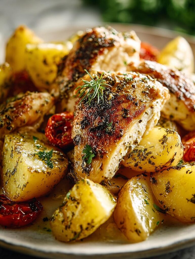 Greek Lemon Chicken Potatoes