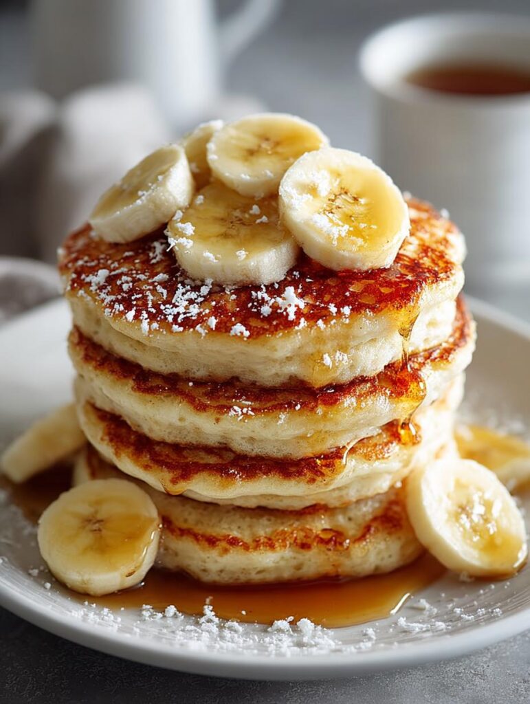 Healthy Banana Oatmeal Pancakes