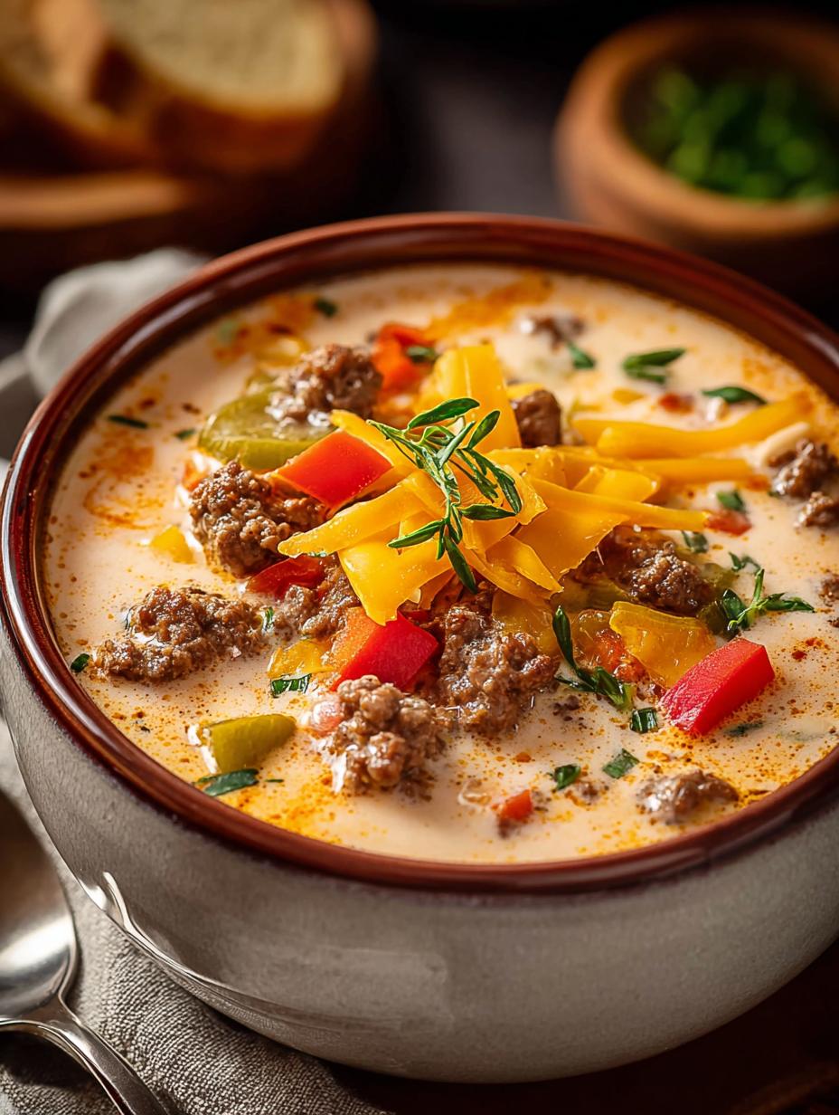 Irresistible Crockpot Cheeseburger Soup: 6 Reasons to Love It - Irresistible Crockpot Cheeseburger Soup - main visual representation