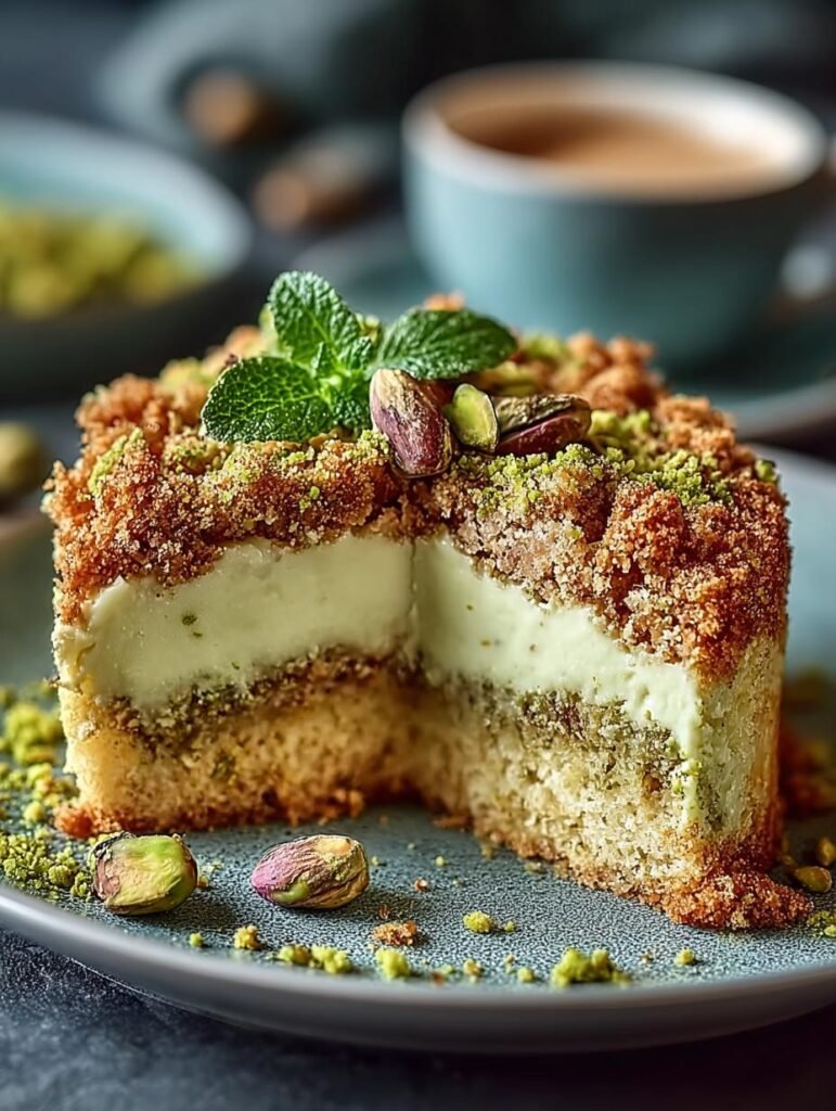 Italian Pistachio Crumb Cake