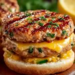 Jalapeno Cheddar Turkey Burgers