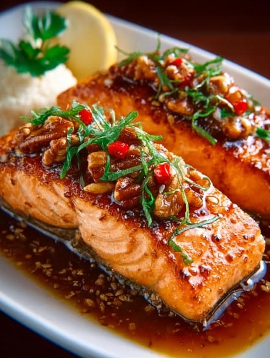 Maple Pecan Glazed Salmon: 5 Steps to Delightful Flavor - Maple Pecan Glazed Salmon - main visual representation
