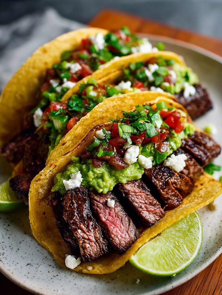 Marinated Mojo Steak Tacos