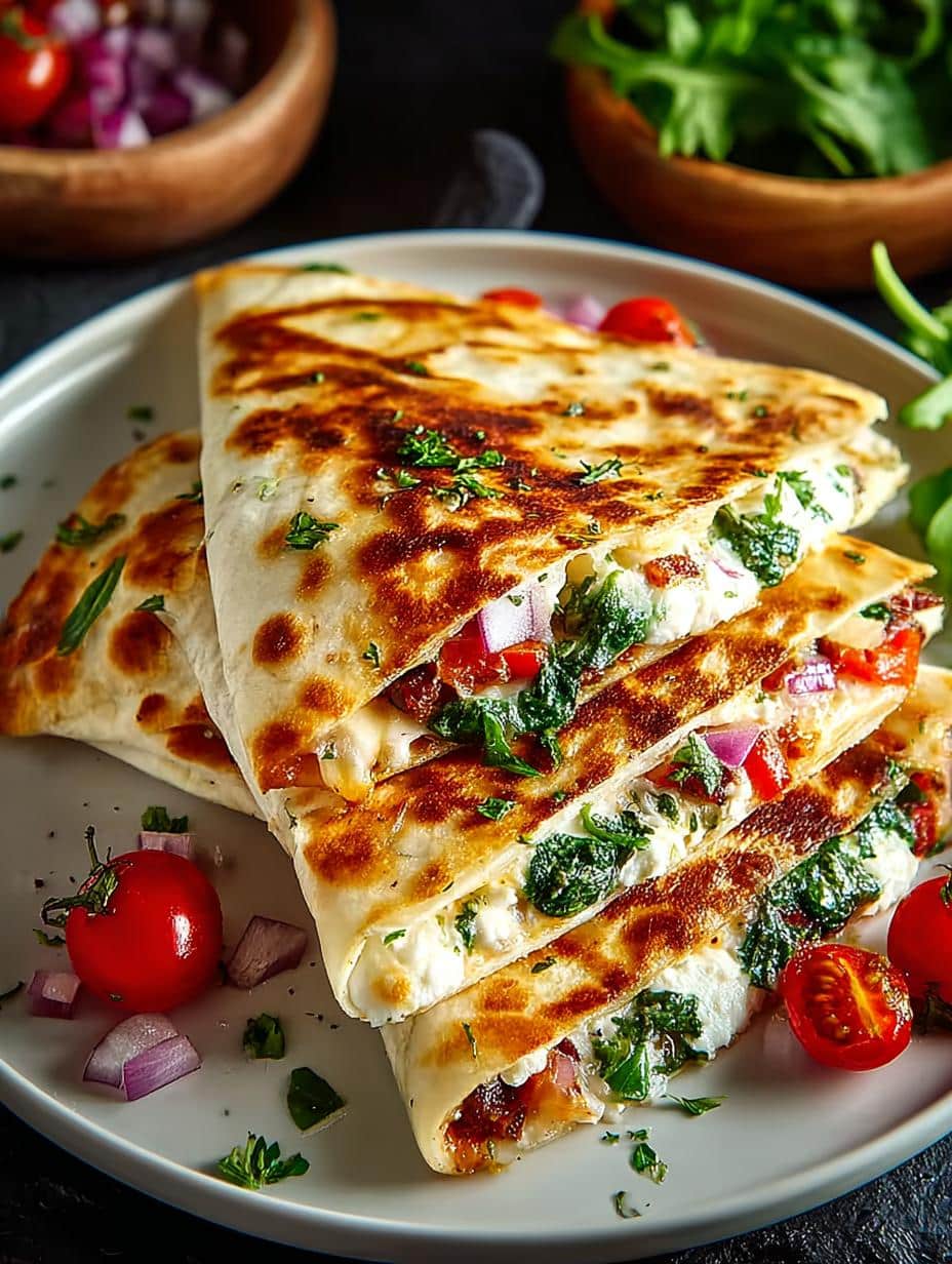 Mediterranean Quesadillas: 5 Delicious Variations - Mediterranean Quesadillas - main visual representation
