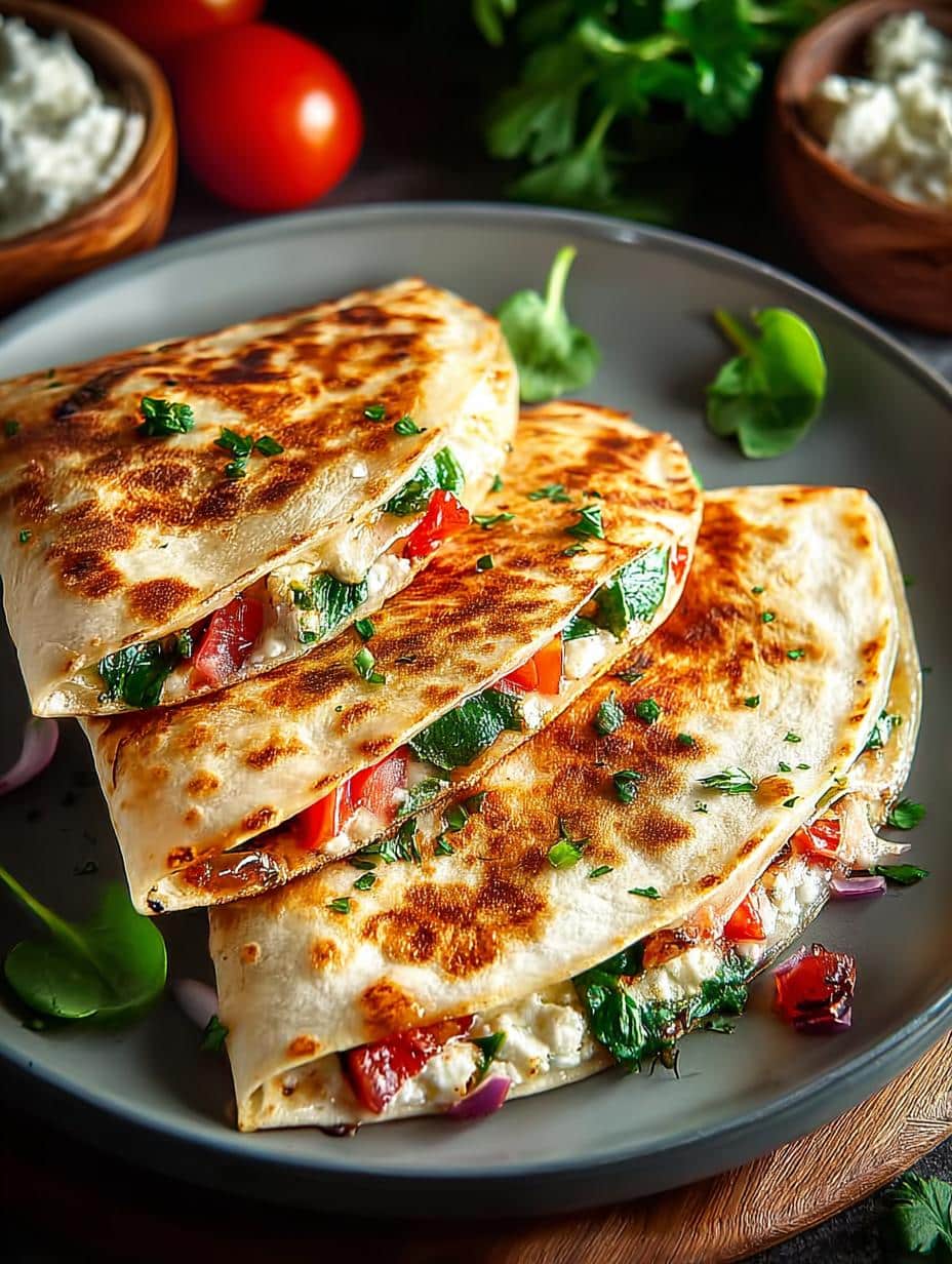 Mediterranean Quesadillas: 5 Delicious Variations - Mediterranean Quesadillas - additional detail