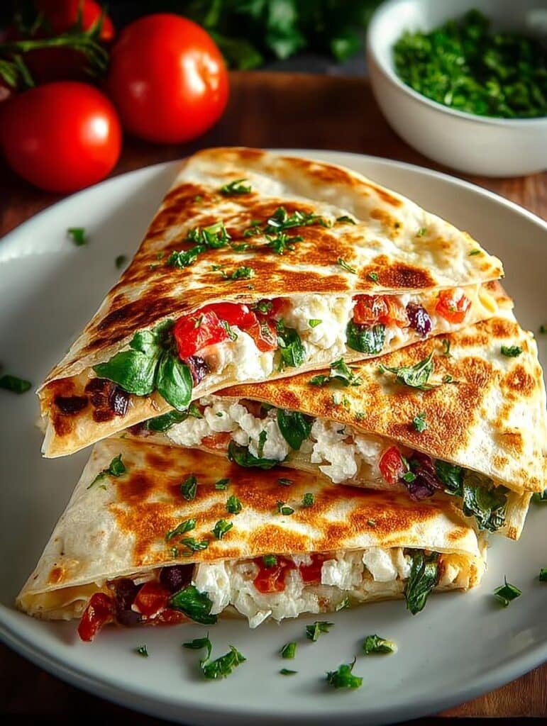 Mediterranean Quesadillas