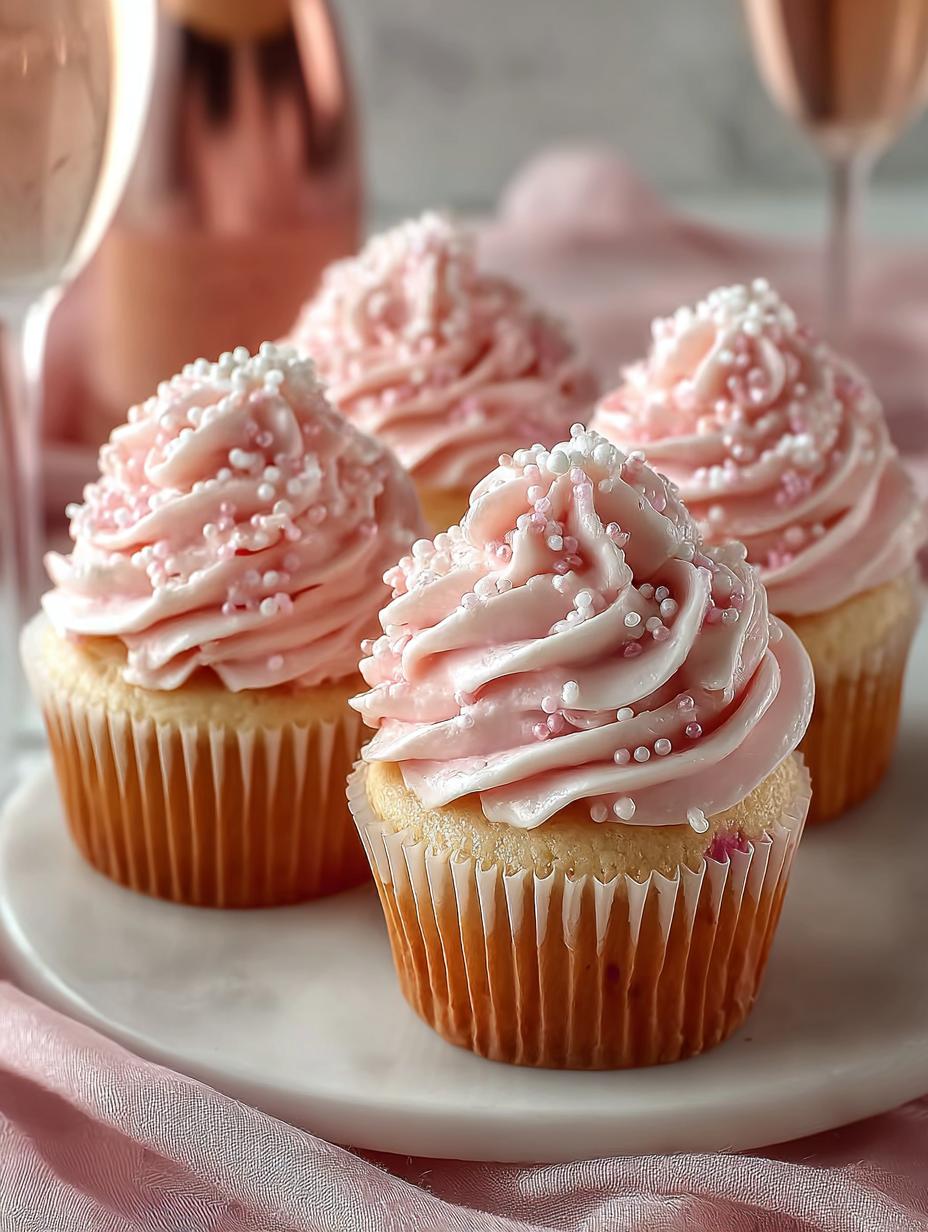 Pink Champagne Cupcakes: 5 Irresistible Recipes - Pink Champagne Cupcakes - main visual representation