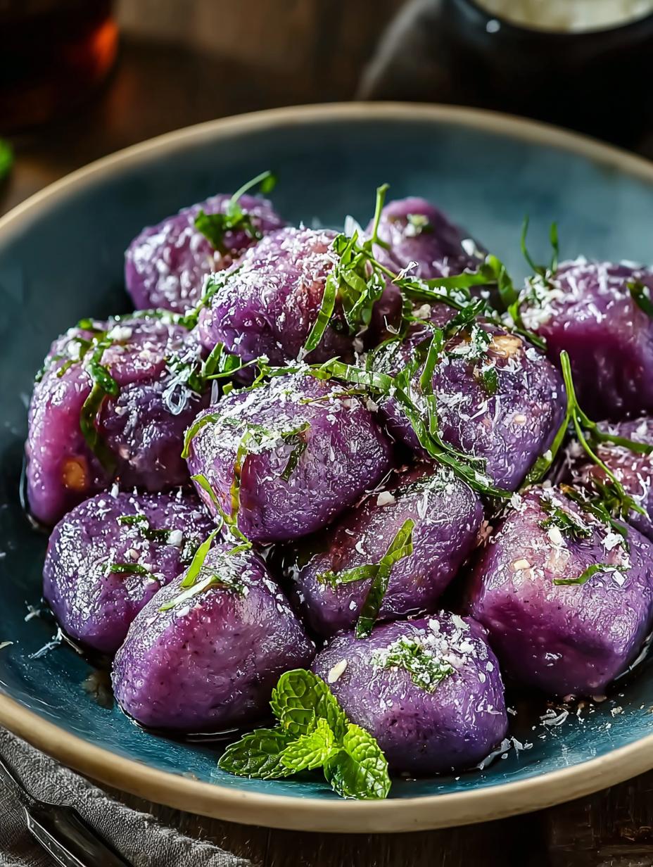 Purple Sweet Potato Gnocchi