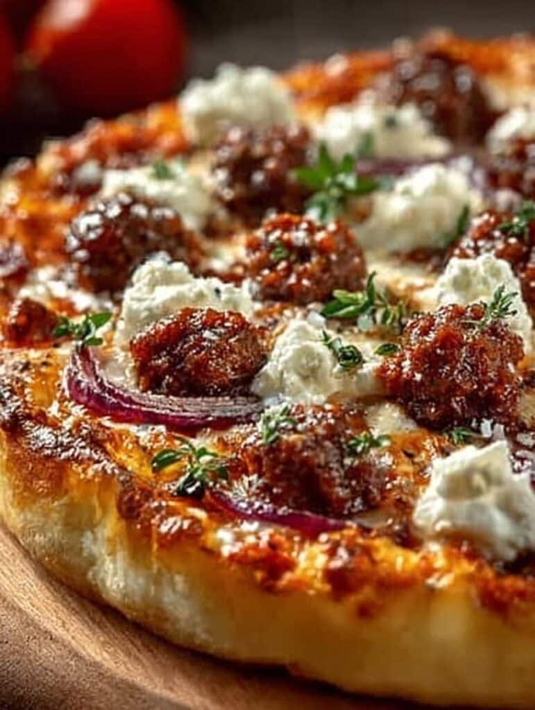 Sausage Feta Pizza
