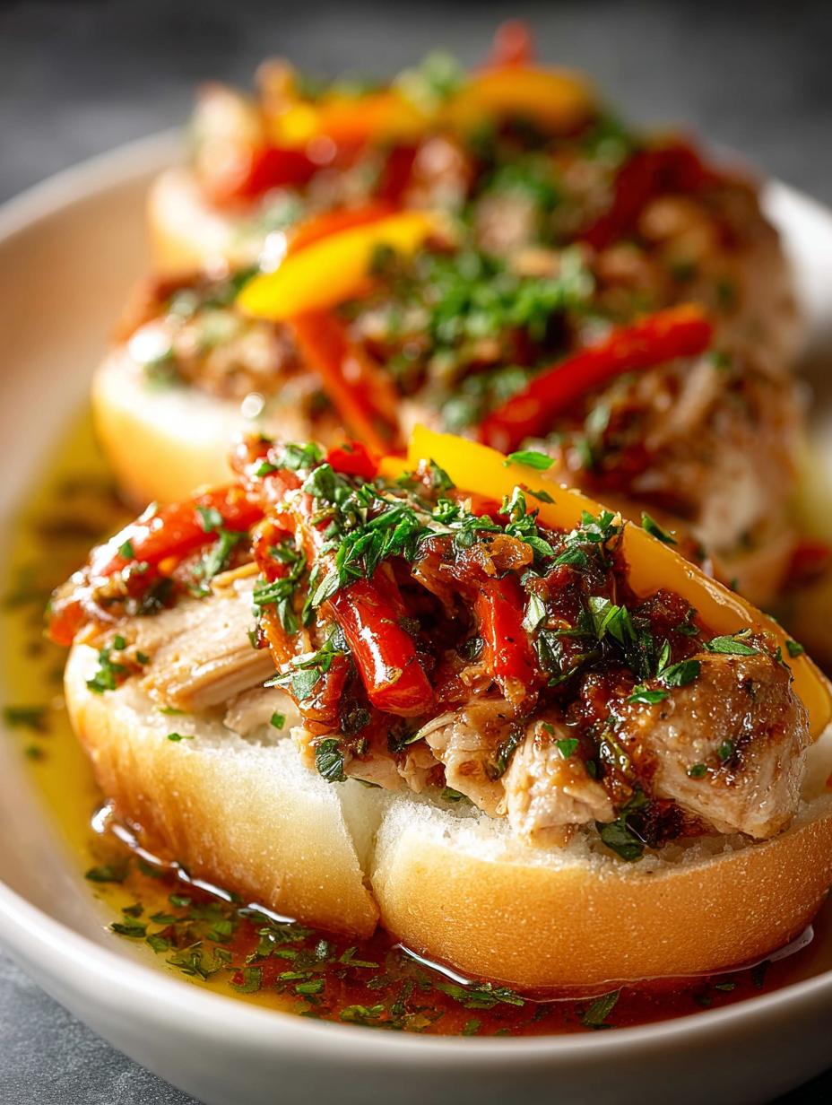 Slow Cooker Italian Chicken: 5 Flavorful Sandwiches - Slow Cooker Italian Chicken - additional detail