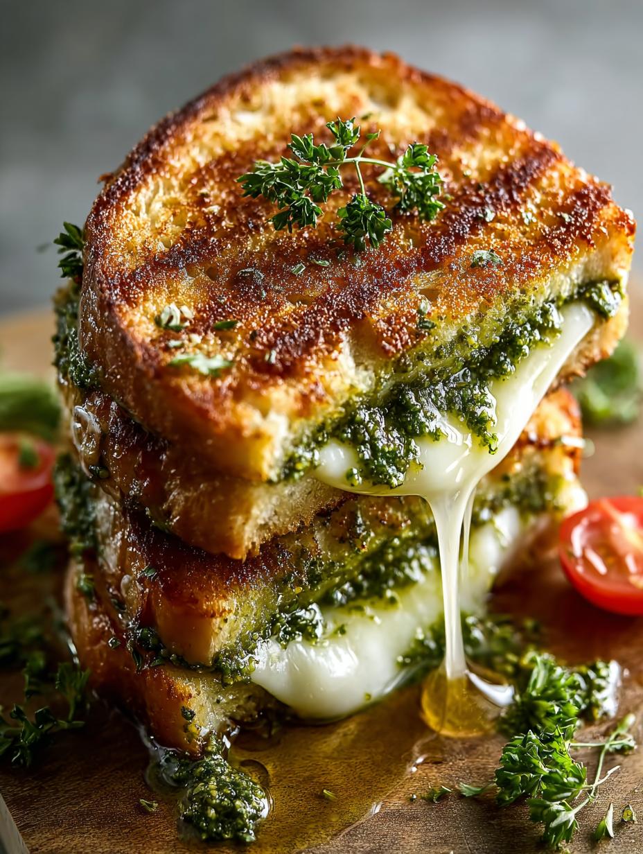 Delightful Sourdough Pesto Grilled Cheese You Must Try - Sourdough Pesto Grilled Cheese - additional detail