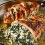 Spinach Artichoke Stuffed Chicken