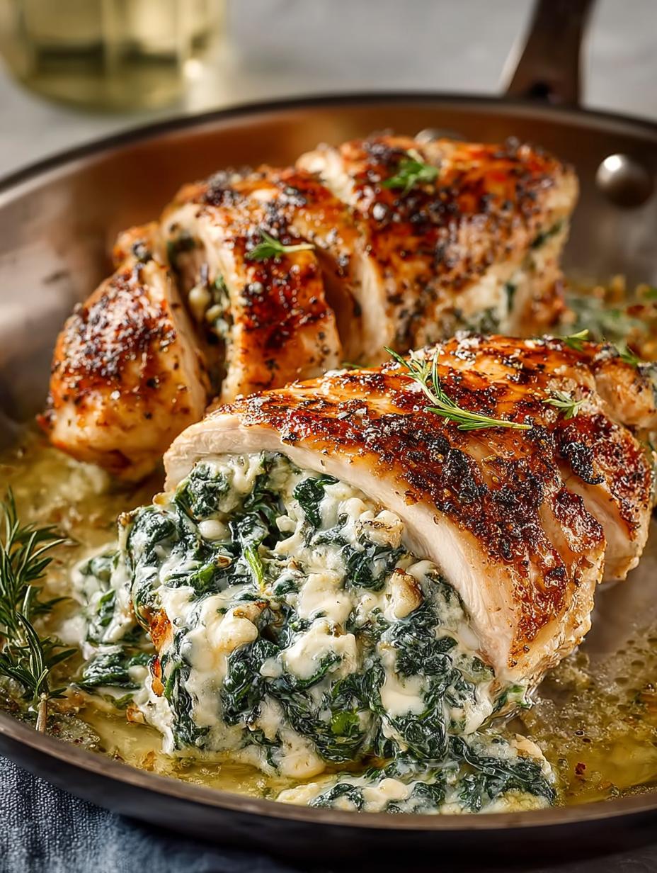 Spinach Artichoke Stuffed Chicken