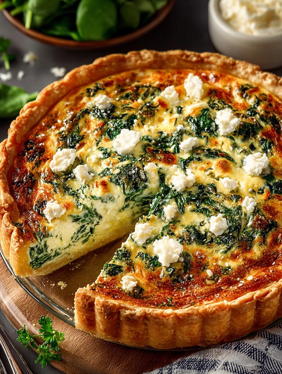 Savory Spinach Feta Quiche: 8 Irresistible Recipes - Spinach Feta Quiche - main visual representation