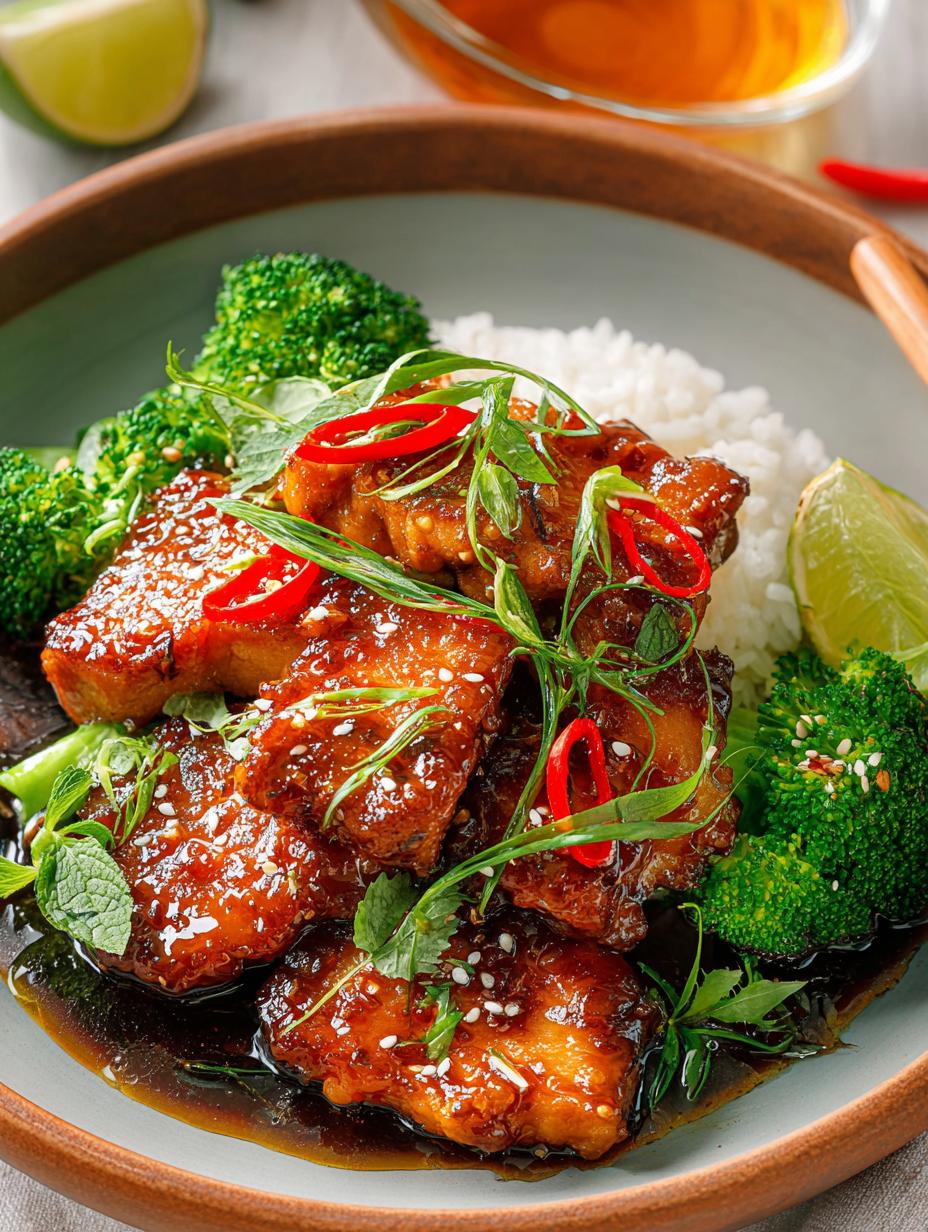 Sticky Honey Ginger Chicken: A Sweet and Savory Delight - Sticky Honey Ginger Chicken - additional detail