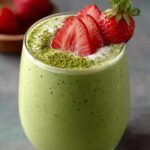 Strawberry Matcha Smoothie with