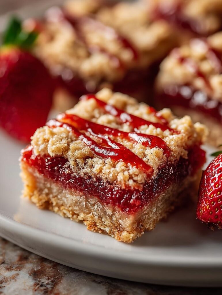 Strawberry Oatmeal Bars