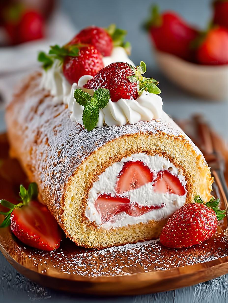 Irresistible Strawberry Swiss Roll Cake Recipe to Savor - Strawberry Swiss Roll Cake - additional detail